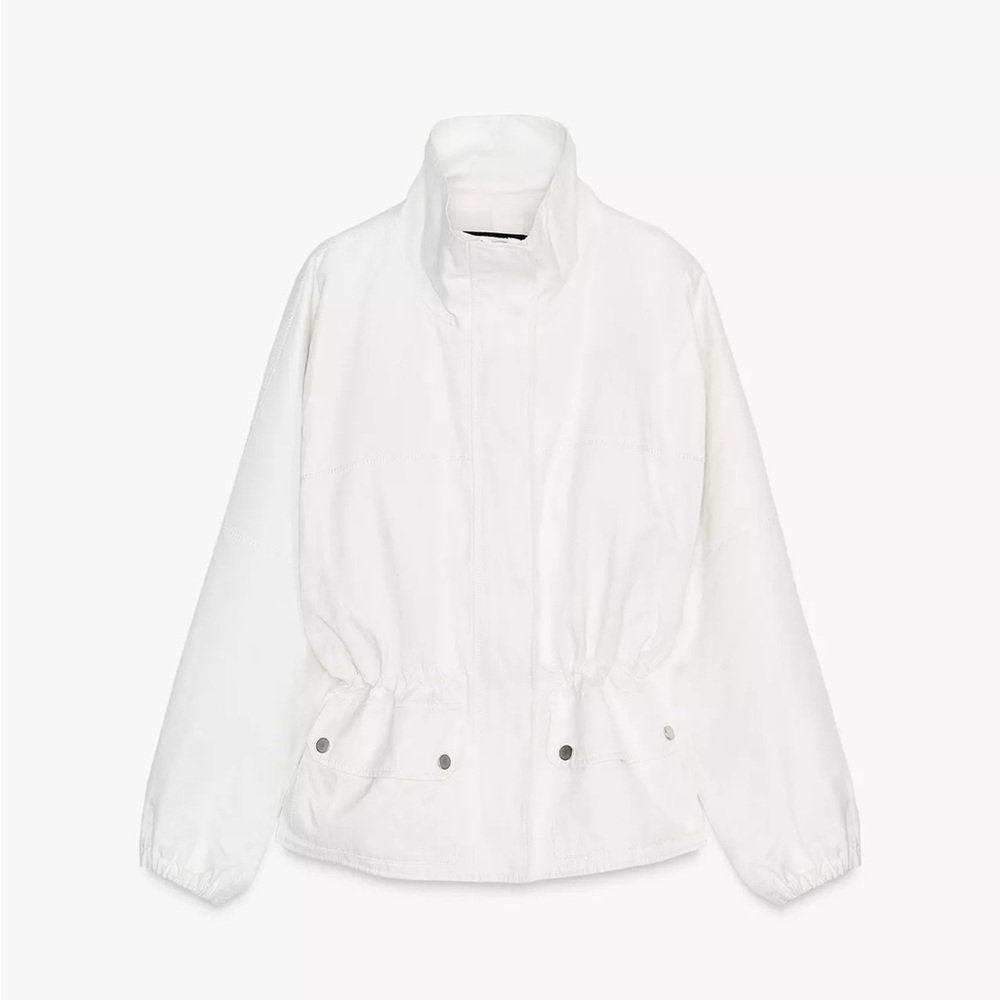 NWT Zara oversized cotton parka windbreaker jacket XS